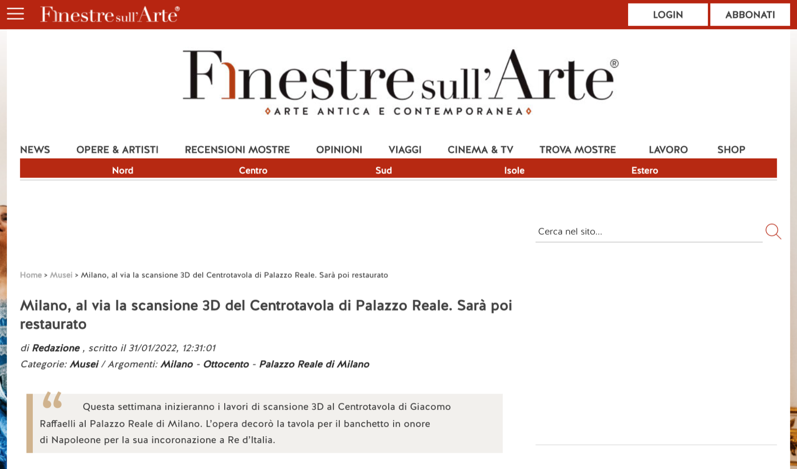 Finestre sull'Arte