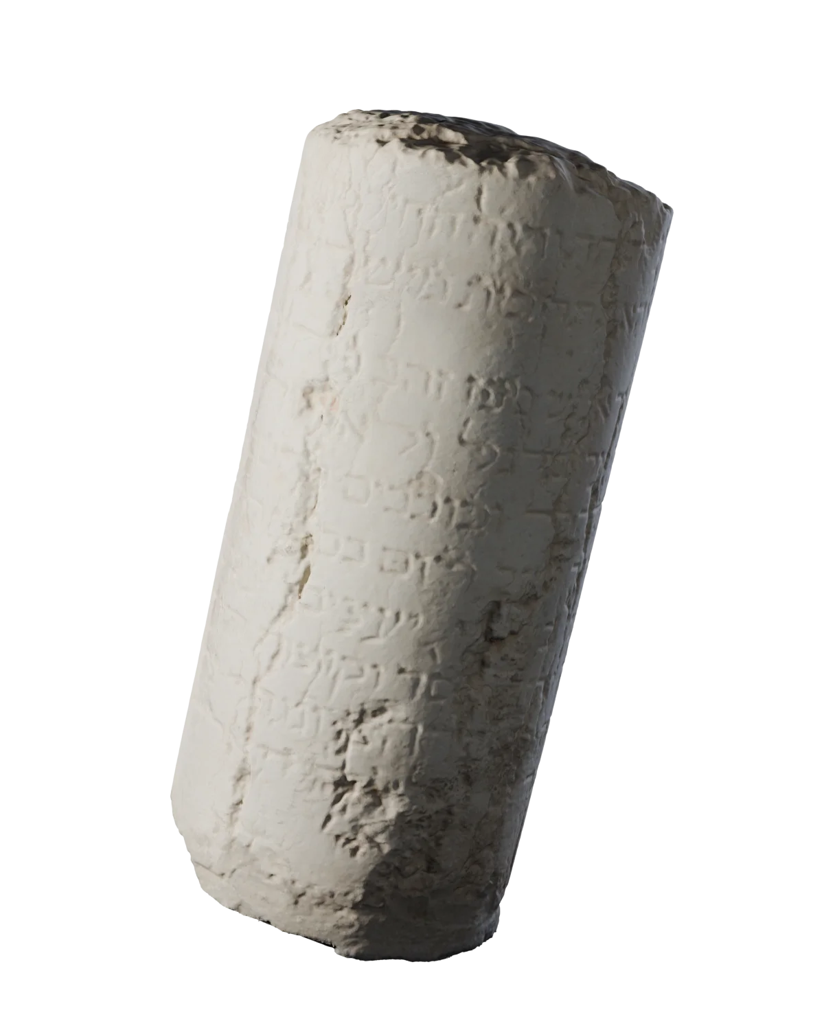 Digital twin de un cipo funerario cilíndrico, inv. 945a